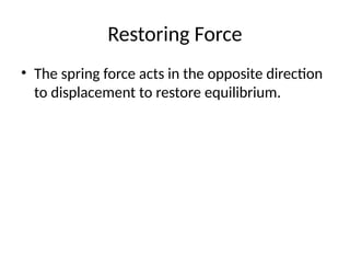 Spring_Force.power point for BS students | PPTX