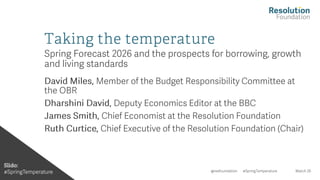 Taking the temperature: Spring Forecast 2026 and the prospects for ...