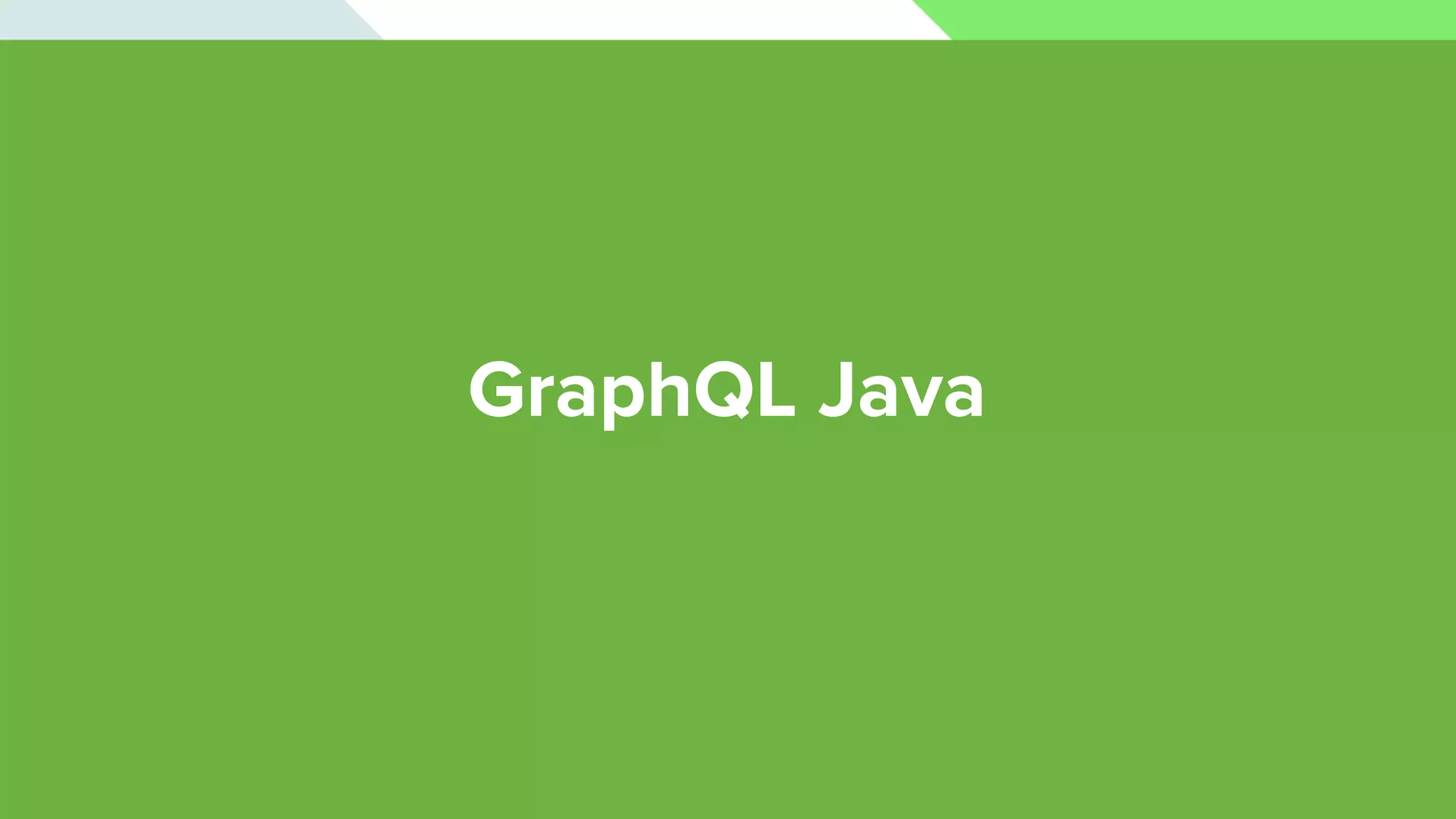 GraphQL Java 
