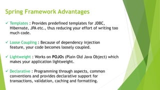 Introduction to Spring Framework | PPTX