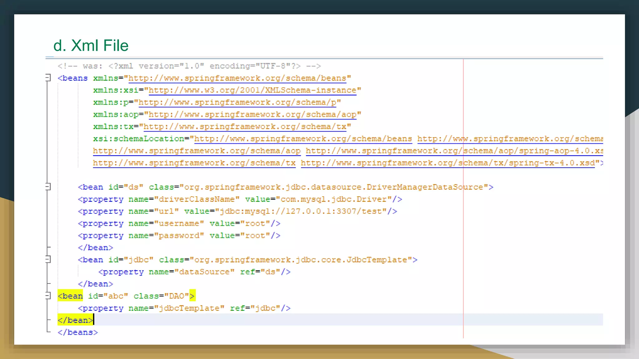 d. Xml File 