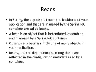 Spring Framework1.pptx java notes collection | PPTX
