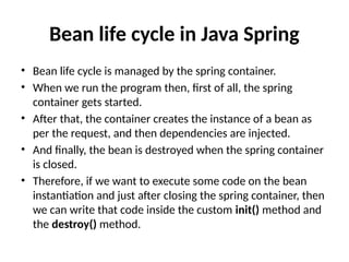Spring Framework1.pptx java notes collection | PPTX
