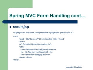 Spring MVC 3.0 Framework (sesson_2) | PPT