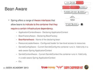 spring framework: resourceloaderaware interface... Spring framework core | PDF