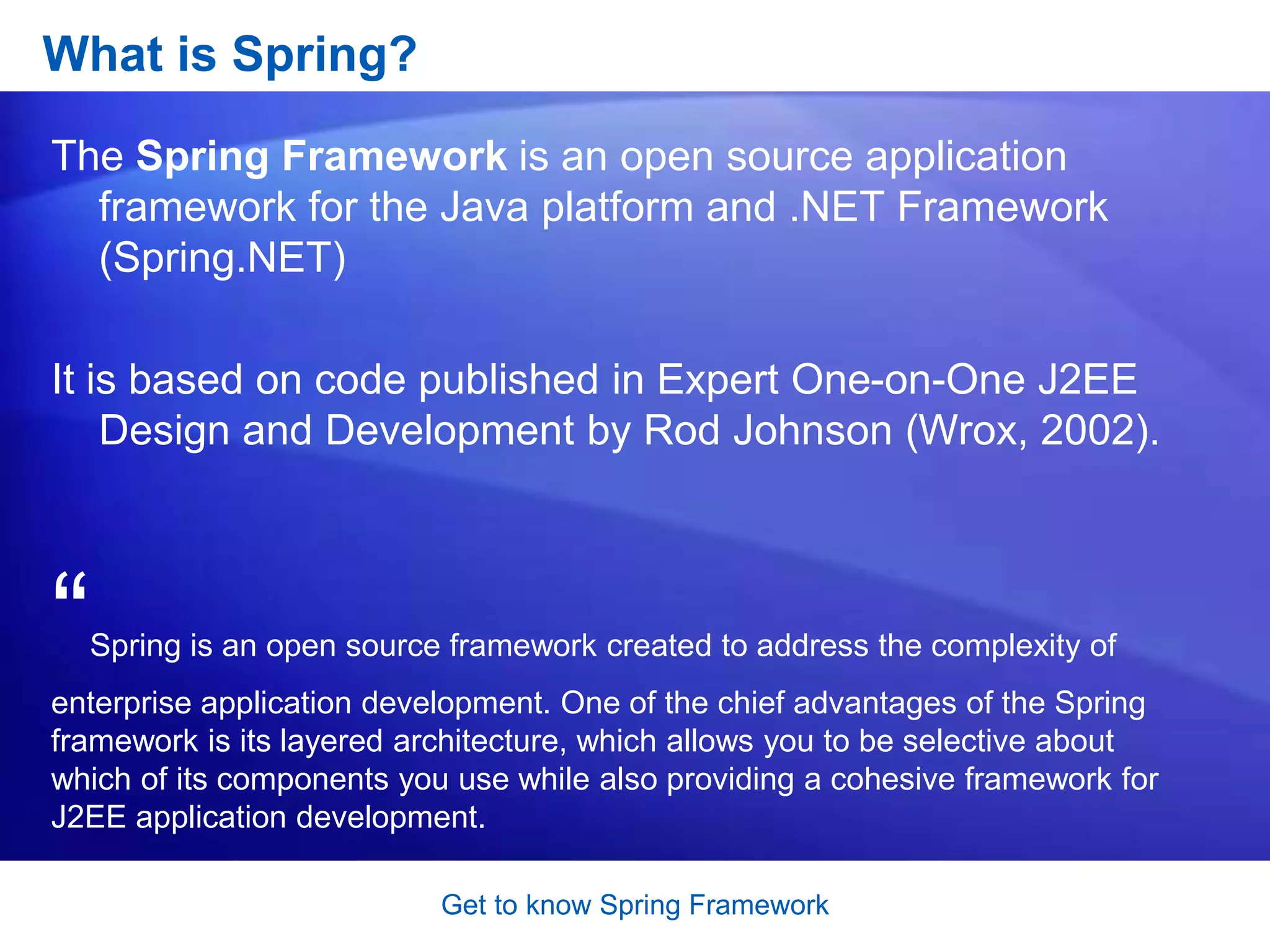 Spring modules 