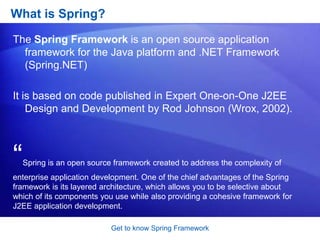 Spring modules 