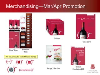 Merchandising—Mar/Apr Promotion Premium Rack Case Card Case Wrap Necker Escalating MIR Recipe Take One Shipper We are joining the best of Global Brands 