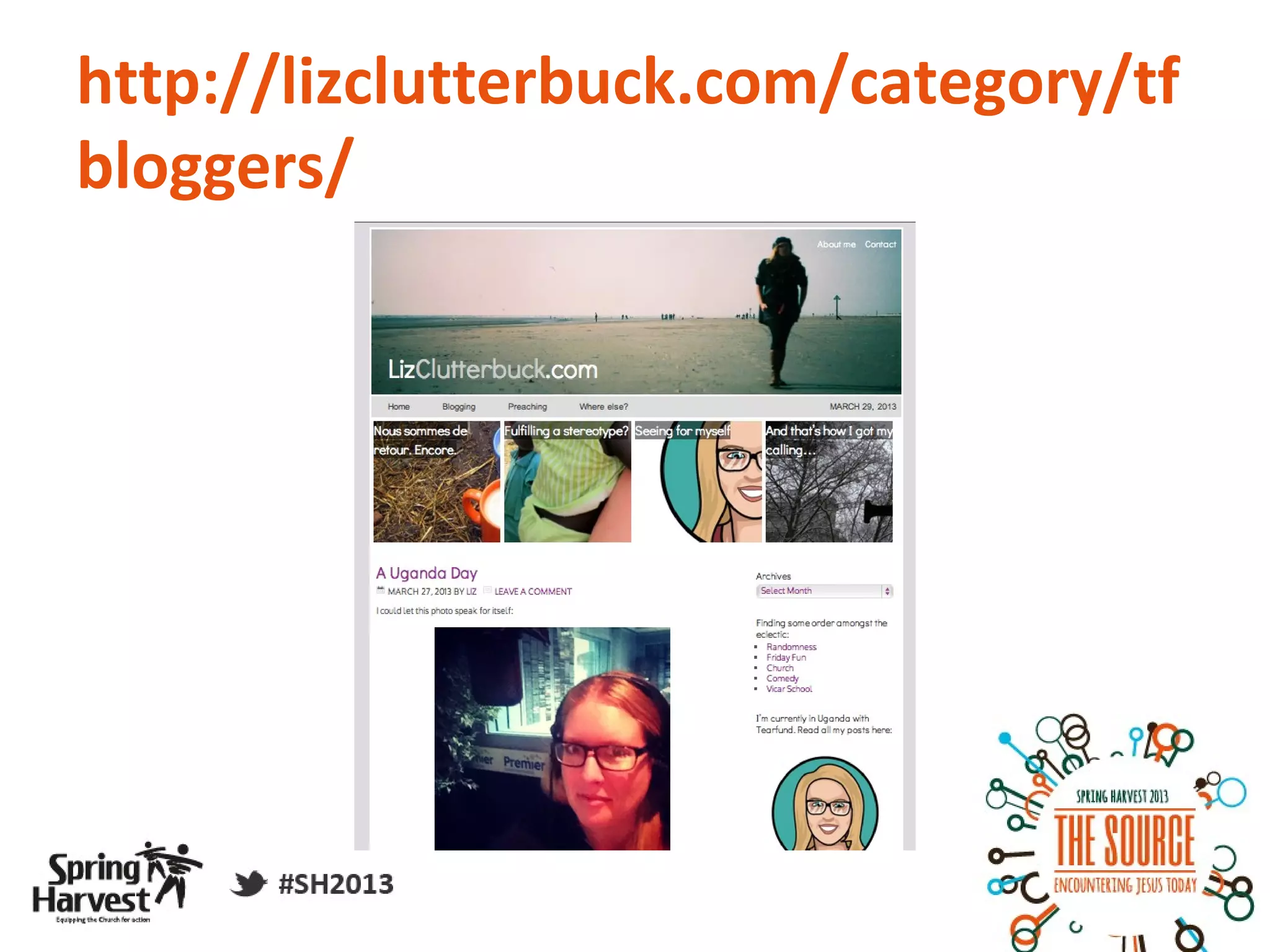 http://lizclutterbuck.com/category/tf
bloggers/
 