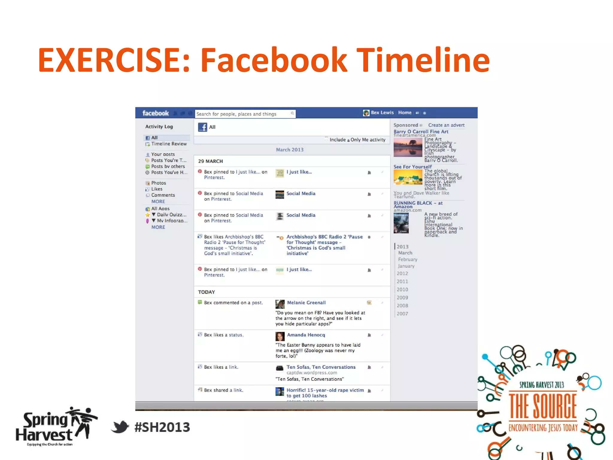 EXERCISE: Facebook Timeline
 