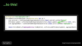 GregLTurnquist.com/springone2020
…to this!
6
 