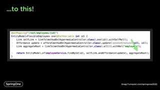 GregLTurnquist.com/springone2020
…to this!
6
 
