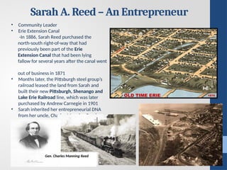 Sarah Reed Erie Sarah A Reed: A Rennaissance Woman and How Her Spirit Lives on 154 ...