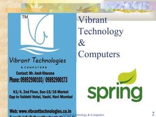 Vibrant
Technology
&
Computers
Vibrant Technology & Computers 2
 