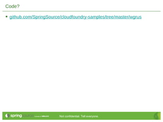 Enterprise Integration and Batch Processing on Cloud Foundry