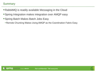 Enterprise Integration and Batch Processing on Cloud Foundry