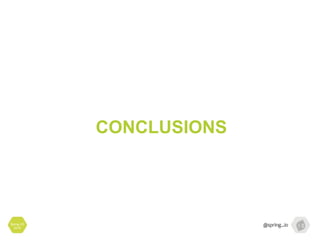 Spring I/O
2016
CONCLUSIONS
 