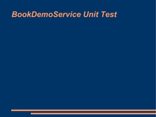 BookDemoService Unit Test
 