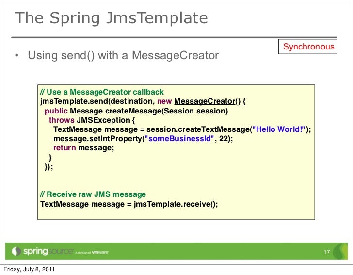 Spring Jms Message Board : Setting and Reading Spring JMS Message ...
