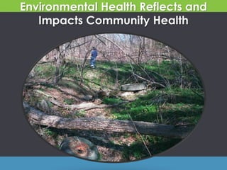 Environmental Health Reflects and
Impacts Community Health
 