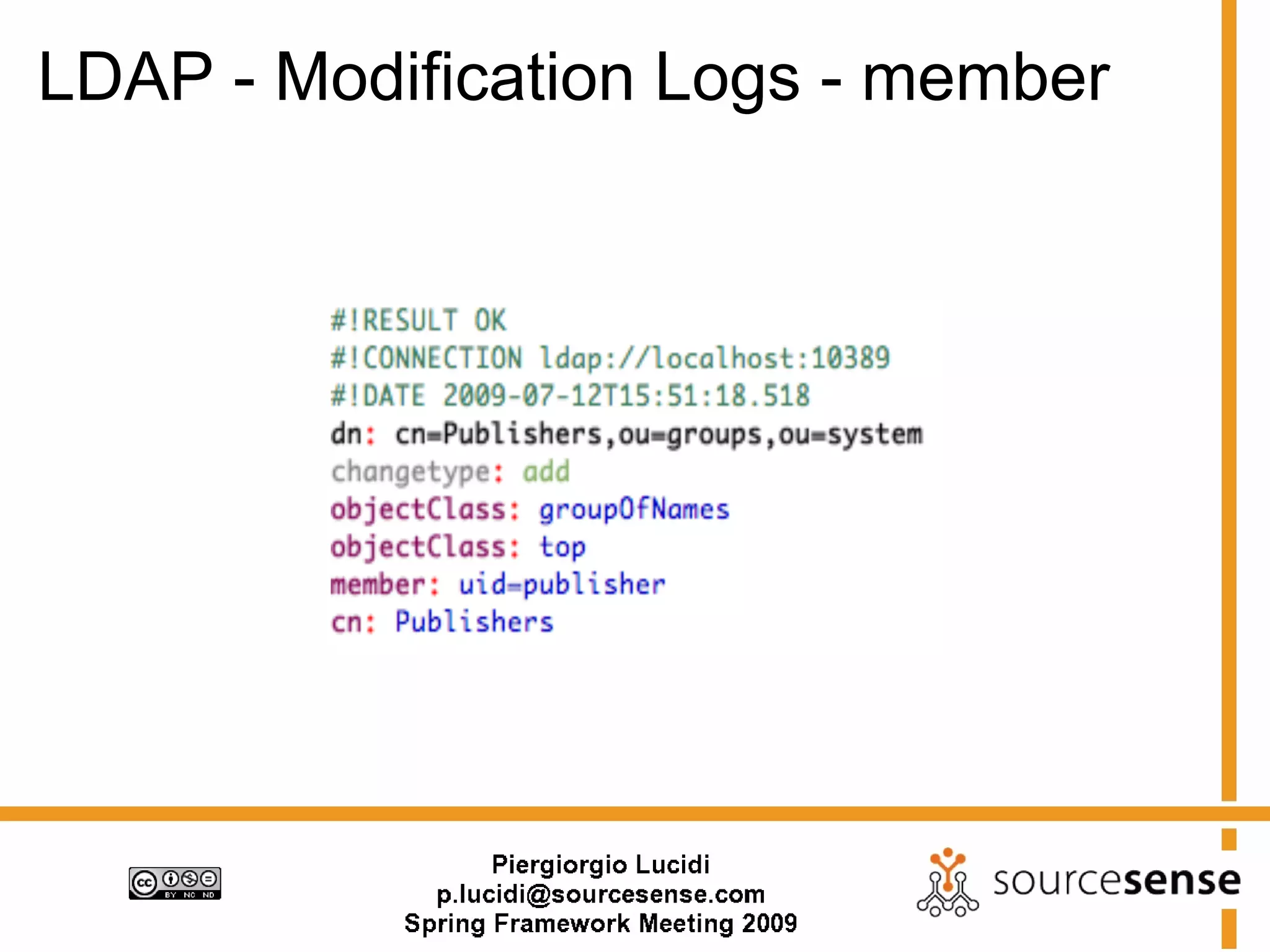 LDAP - Modification Logs - member
 