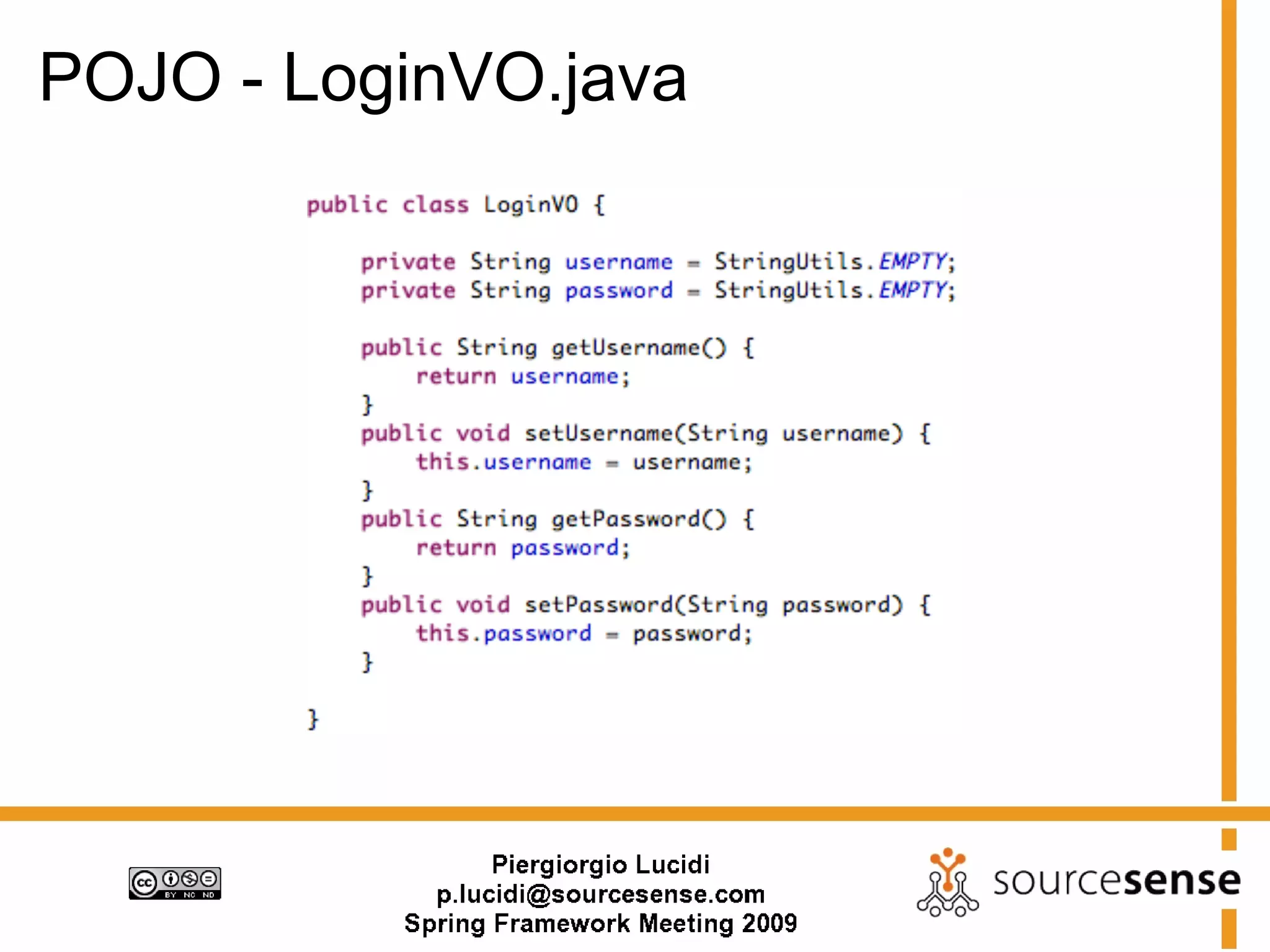 POJO - LoginVO.java
 
