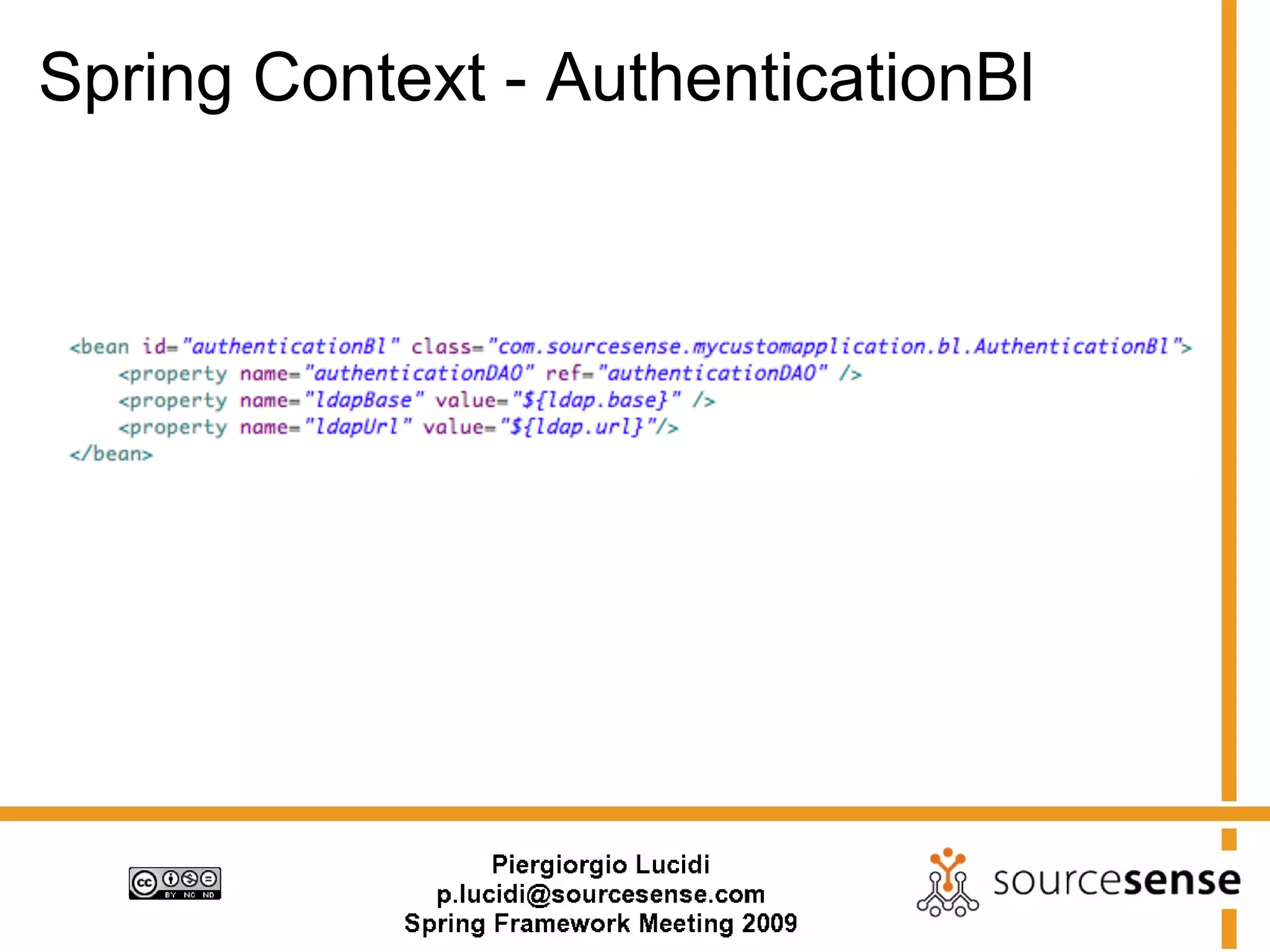 Spring Context - AuthenticationBl
 