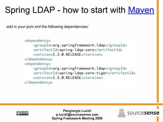Spring ldap deals maven