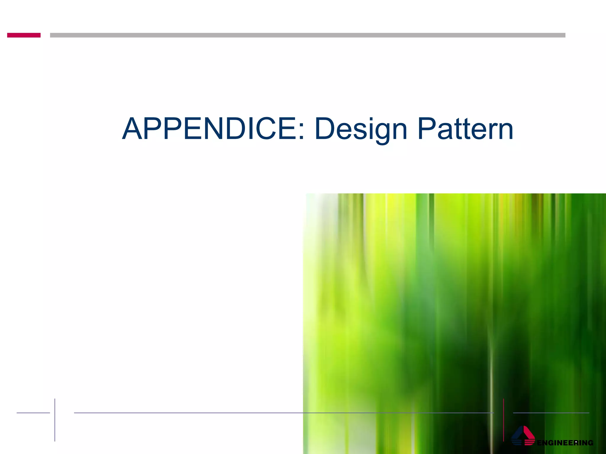 APPENDICE: Design Pattern 