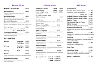 Our Menu
