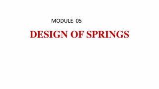 SPRING Design & Design parameters details | PDF