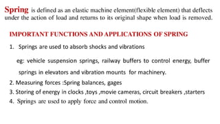 SPRING Design & Design parameters details | PDF