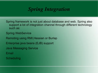 Spring’s own implementation of Web MVC (Model2) 
