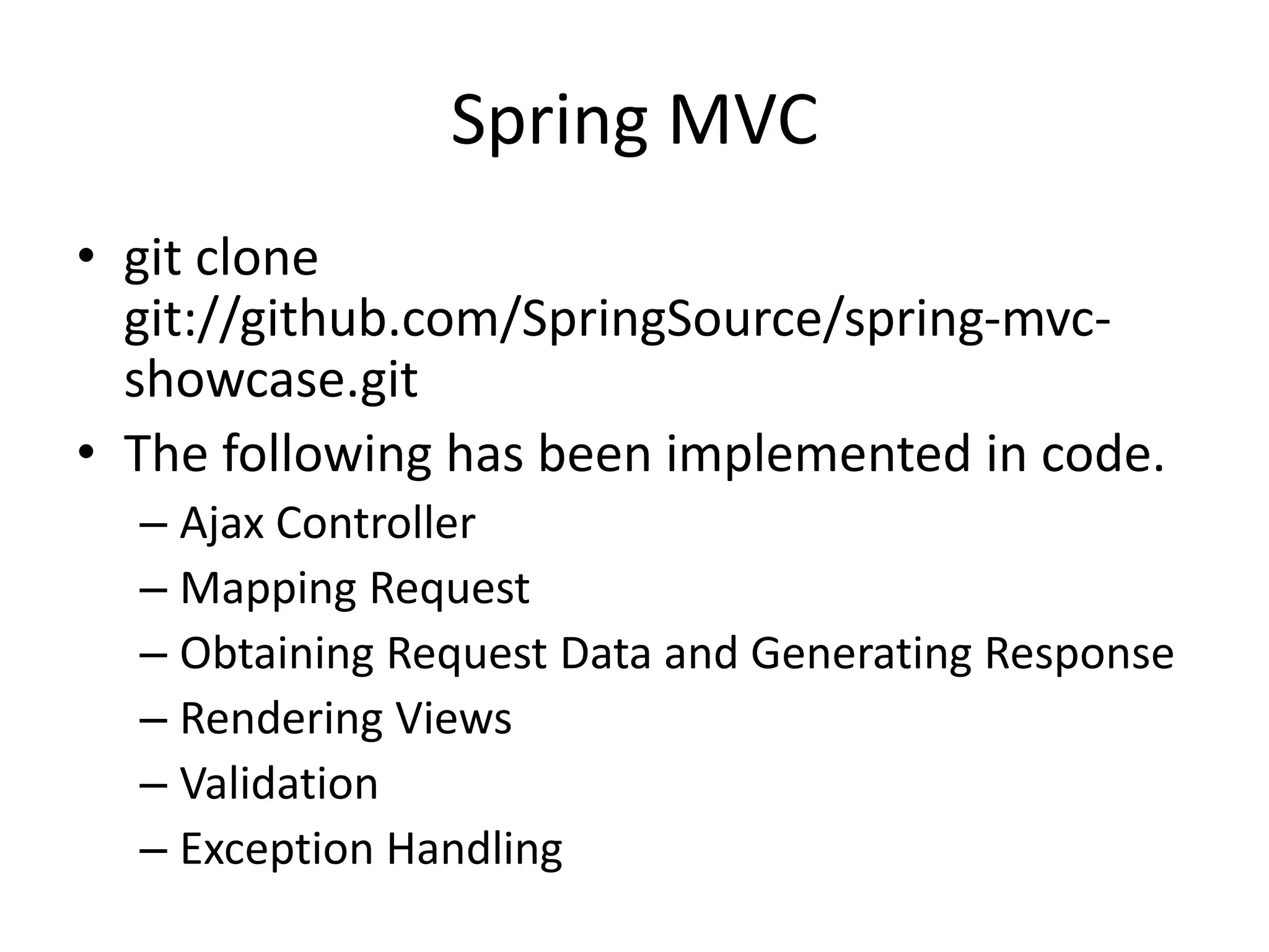 Spring mvc | PPT