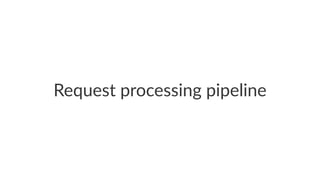 Request processing pipeline
 