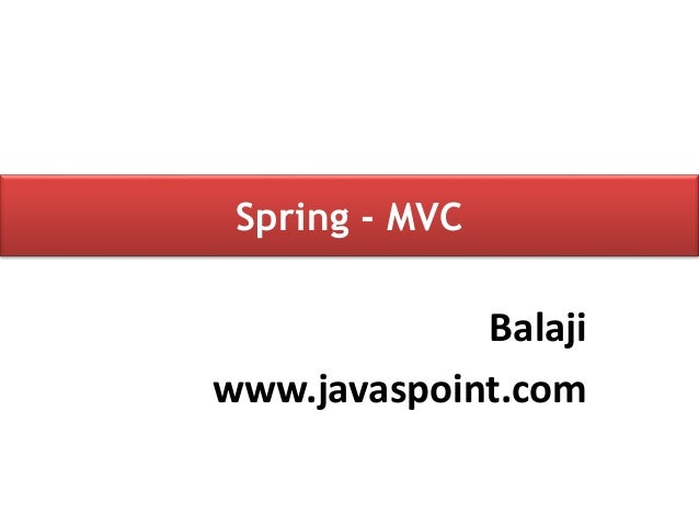 Spring MVC Architecture Tutorial