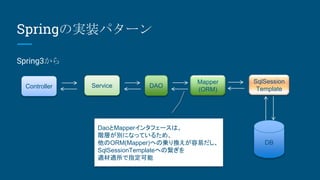 スキトラ Spring + mybatis | PPTX