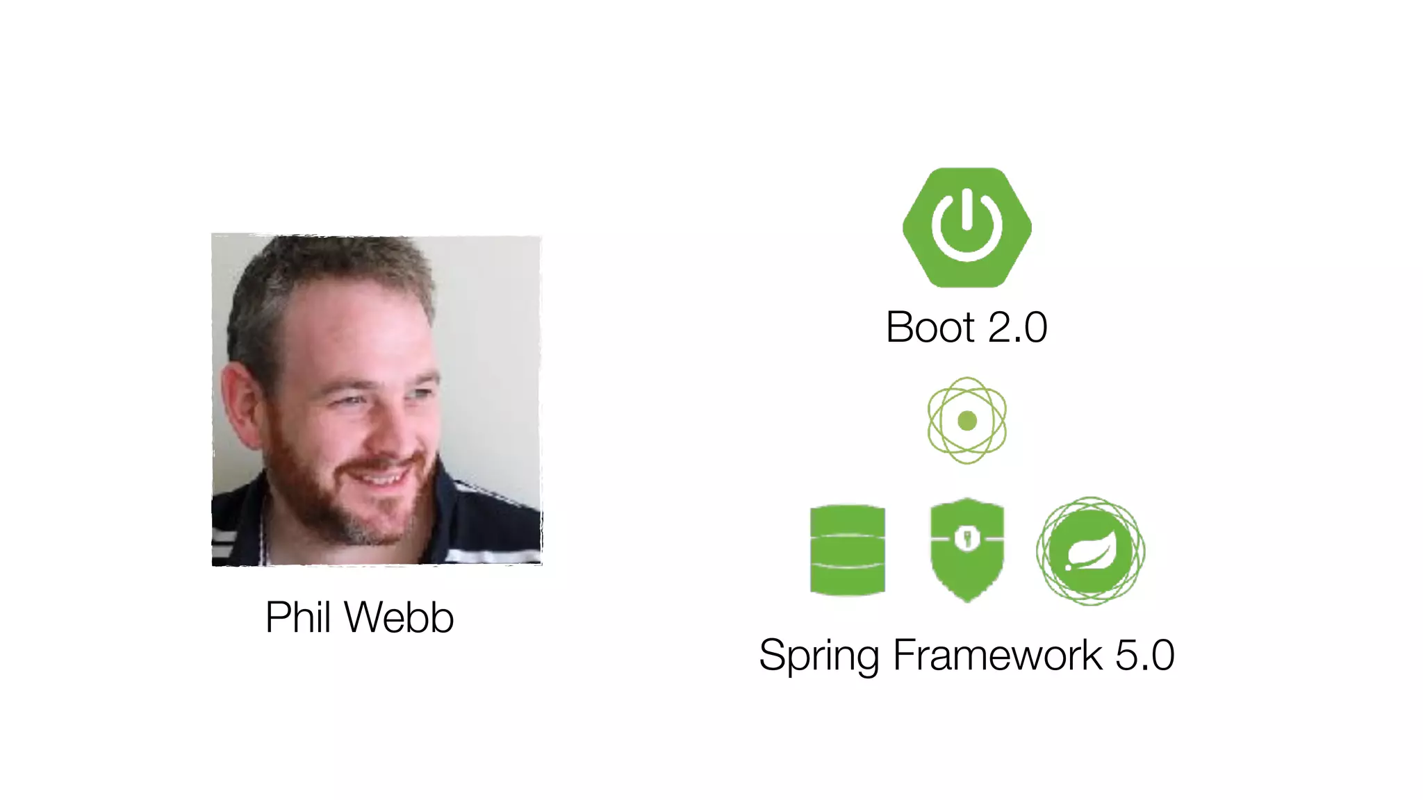 Boot 2.0
Spring Framework 5.0
Phil Webb
 