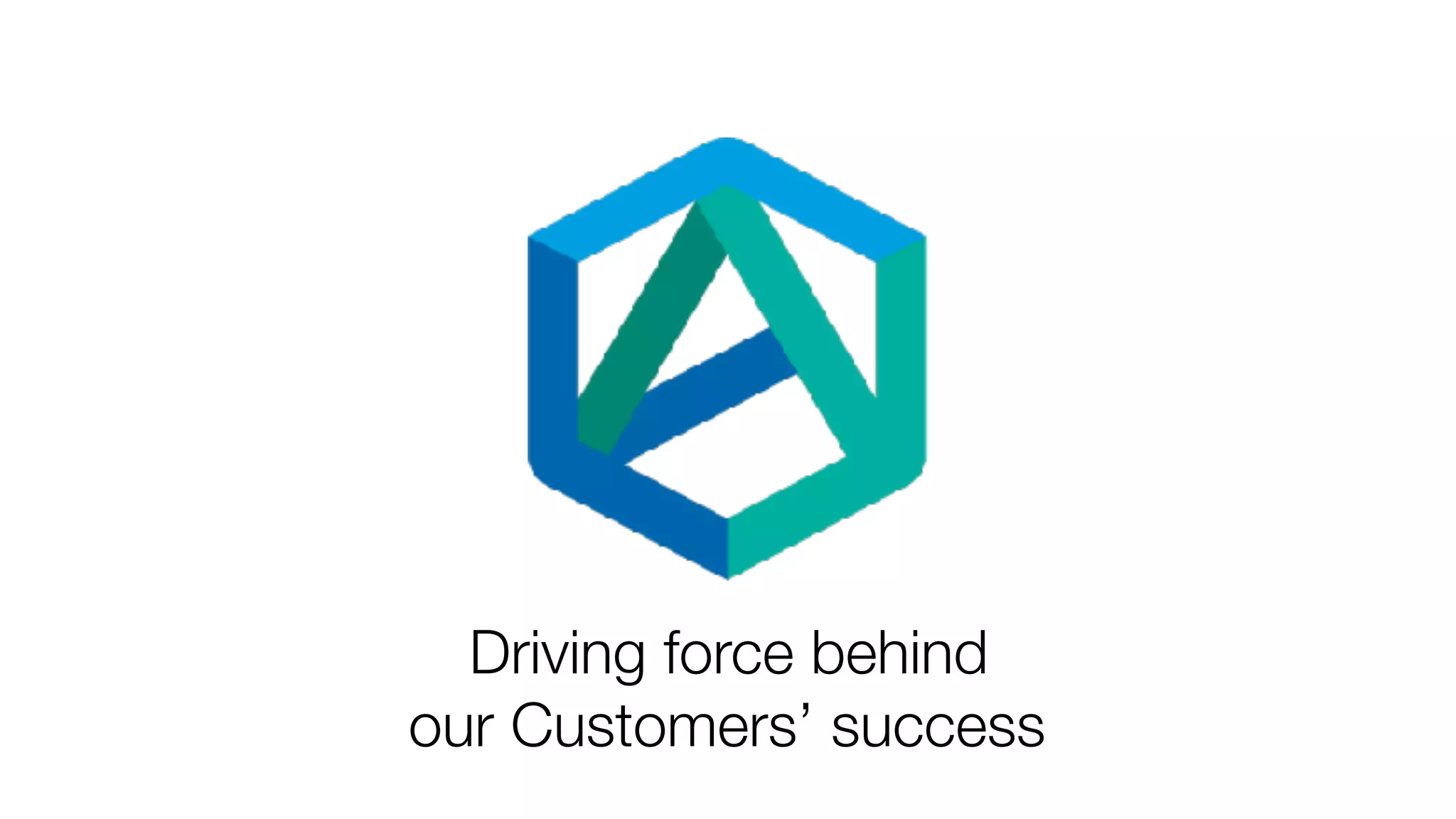 Driving force behind
our Customers’ success
 