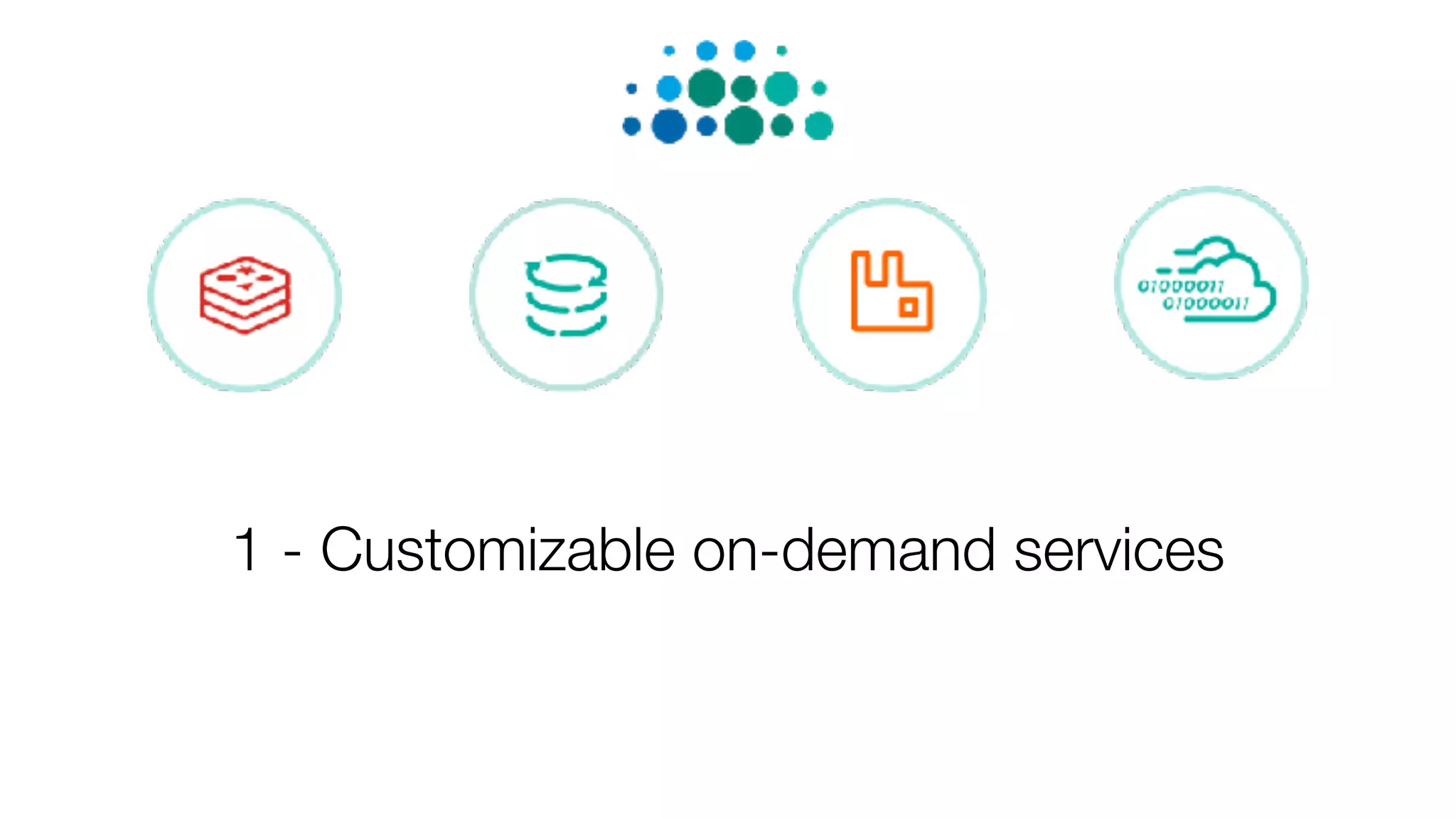1 - Customizable on-demand services
 