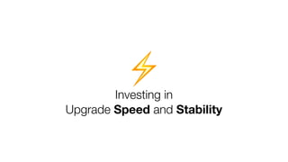Investing in
Upgrade Speed and Stability
⚡
 