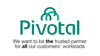 We want to be the trusted partner
for all our customers’ workloads
 
