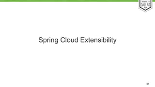 Spring Cloud Extensibility 
31 
 