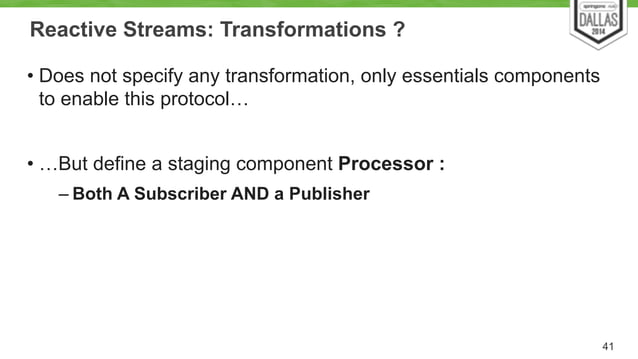 Springone2gx 2014 Reactive Streams and Reactor | PDF