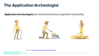 Unless otherwise indicated, these slides are © 2013-2019 Pivotal Software, Inc. and licensed under a Creative Commons Attribution-NonCommerc ial license: http://creativecommons .or g/licenses/ by-nc/3.0/
The Application Archeologist
Application Archeologists are architects that love to get their hands dirty.
Photo Credit: https://pixabay.com/vectors/dirt-soil-nature-gardening-earth-576619/
 