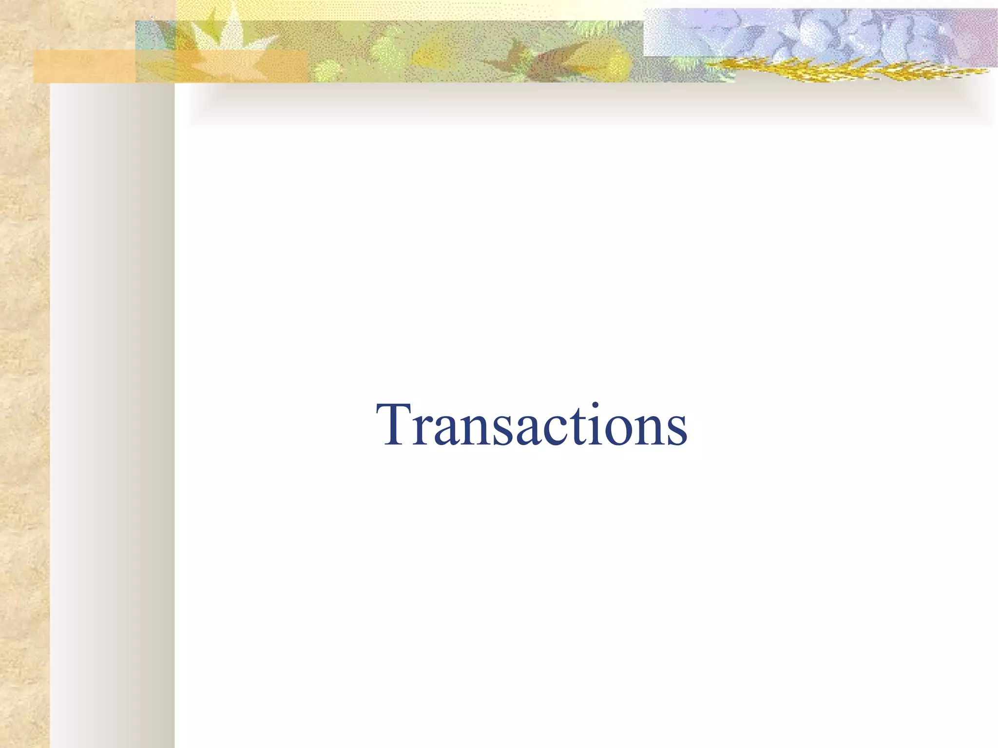 Transactions 