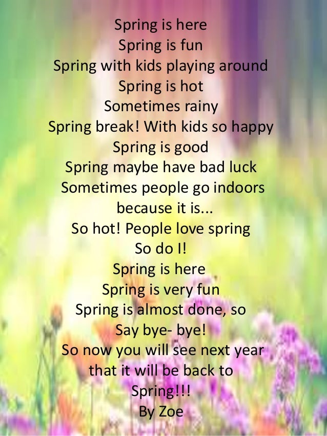 Spring poems