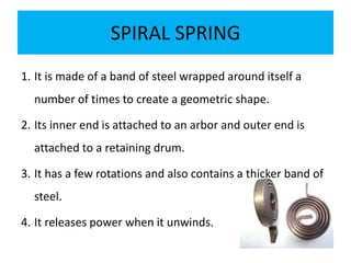 Springs-mechanical engineering | PPTX