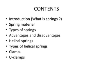 Springs-mechanical engineering | PPTX