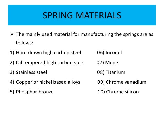 springs mechanical engineering